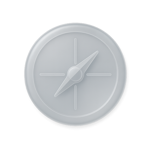 라이프 벡터 테스트 - 나침반 아이콘, 당신의 삶의 방향을 찾아보세요